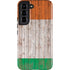 Ireland Flag Dark Wood Galaxy S22 Pro Case